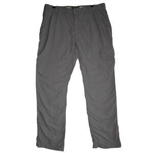 Mountain Khakis Granite Creek Pants Mens 38x34 Gray Nylon Cargo Hiking Gorpcore